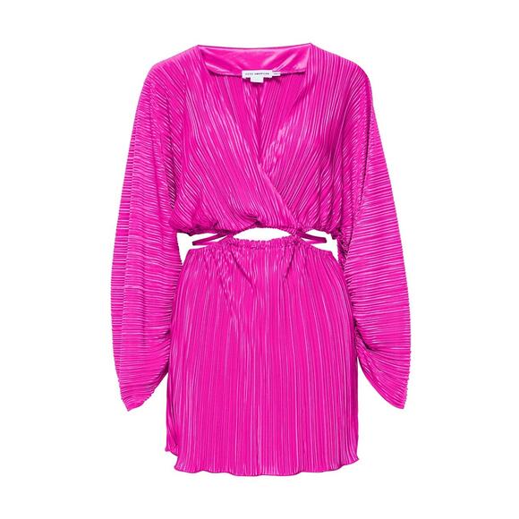 Good American 'Pliss�' Pink Sculpted Dress Size 1 / 2 - NWT - Picture 1 of 5